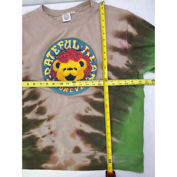 Grateful Dead Women's Forever Grateful Tie-Dye Crewneck Pullover Sweatshirt XL - Picture 7 of 7